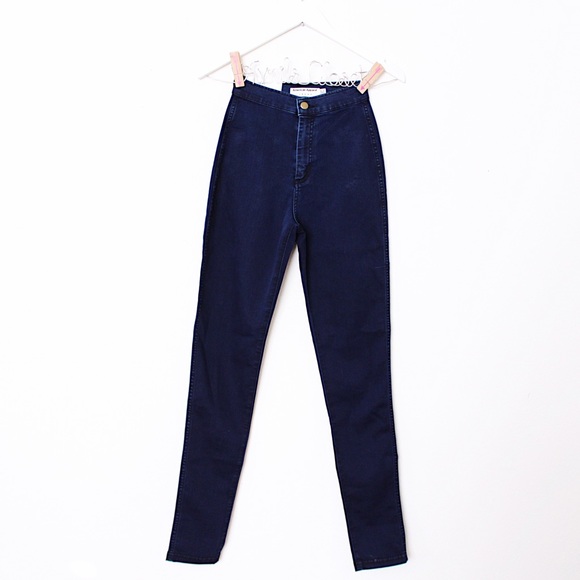 American Apparel Medium Wash High Waist Easy Jeans - Picture 2 of 8